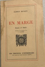 En marge - Aldous Huxley - carte in franceza