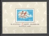 Ungaria.1966 C.E. de atletism Budapesta-Bl. XU.107