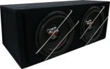 Subwoofer pasiv cu incinta 84L Audio System R 12 EVO BR-2, 1200 watts, 2x2 ohm, 2 x 300 mm, 2 x 12", bass reflex, 2 difuzoare CarStore Technology
