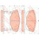 Placute frana Toyota Avensis Sedan (Zrt27, Adt27), 11.2008-, Verso (Aur2, Zgr2), 04.2009-, TRW