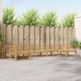 vidaXL Set de canapele de exterior 7 pcs Alb Lemn Solid de Acacia 3386963