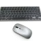 Kit mouse si tastatura fara fir Wireless reincarcabila negru cu argintiu OMC
