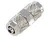 Conector filetat inline pentru &icirc;mbinare max. 15bar din alamă nichelată