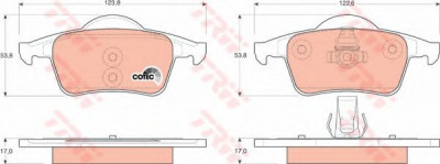 Set placute frana,frana disc VOLVO V70 II (SW) (2000 - 2007) TRW GDB1389 foto