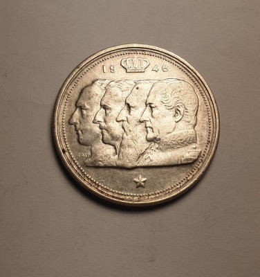 Belgia 100 Franci Francs 1948 Argint foto