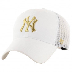 Capace de baseball 47 Brand MLB New York Yankees Branson Cap B-BRMTL17CTP-WH alb foto