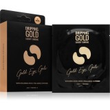 Dripping Gold Luxury Tanning Eye Gels tampoane cu gel &icirc;mpotriva ridurilor de sub ochi cu efect de hidratare 5 buc