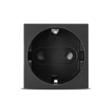Moda Voice, priza Schuko protectie copii 2M, antracit mat, Elbi