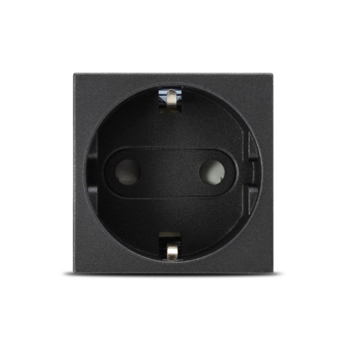 Moda Voice, priza Schuko protectie copii 2M, antracit mat, Elbi
