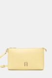 Furla poseta de piele culoarea galben, WE00615.AX0733.3684S1007
