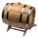 Butoi pentru decor din lemn masiv de arin 5L Zilan EXT 7208