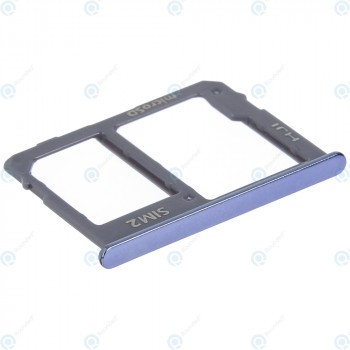 Samsung Galaxy J4+ (SM-J415F), Galaxy J6+ (SM-J610F) Tavă Sim + Tavă MicroSD albastru GH64-07065C foto