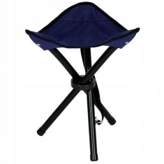 Scaun pliabil gradina, camping, pescuit, albastru, max 100 kg, 28x28x28 cm, Springos