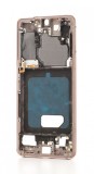 Mijloc Carcasa Samsung Galaxy S21, Phantom Roz - Piesa Originala de Schimb