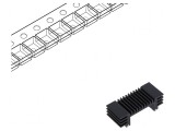 Radiator extrudat TO268 negru 12,7mm x 30,9mm x 10,2mm