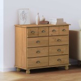 Comodă cu sertar ASKIM Maro 91 x 40 x 79 cm Lemn masiv de pin