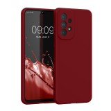 Husa Kwmobile pentru Samsung Galaxy A33 5G, Rosu inchis, Silicon, KWM000015GQ055C, Carcasa