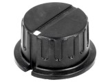 Buton rotativ bachelită negru 6,35mm