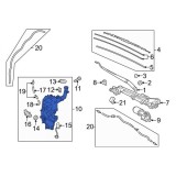 Rezervor spalator parbriz Mazda 3 (Bl), 07.2009-09.2013, Mazda 5 (Cr19), 05.2010-12.2018, Cu senzor nivel lichid,Cu capac,cu pompa de spalare dubla,, Rapid