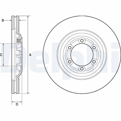 DELPHI BG4697C Disc frana foto