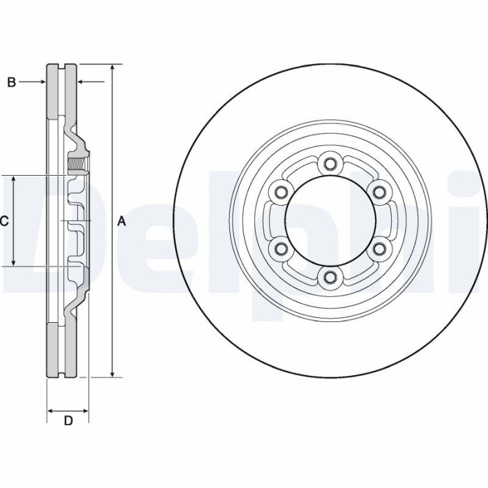 DELPHI BG4697C Disc frana