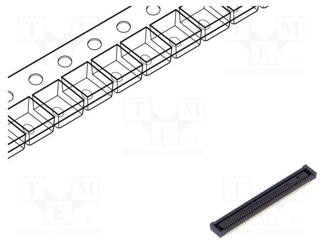 Conector PCB-PCB mamă HIROSE DF40 100 PIN 0,4mm SMT aurit 30-85&deg;C