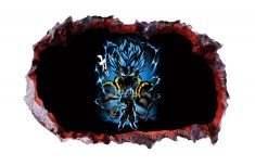 Sticker decorativ, gaura in perete 3D, Dragon Ball, 85 cm, 1027STK-1
