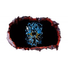 Sticker decorativ, gaura in perete 3D, Dragon Ball, 85 cm, 1027STK-1