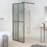 VidaXL Paravan duș walk-in, 90x195 cm, sticlă securizată &icirc;nchisă