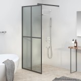 vidaXL Paravan duș walk-in 80x195 cm sticlă securizată culoare &icirc;nchisă