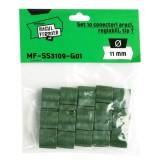 Set 10 conectori pentru araci tip T reglabili &Oslash;11 mm Micul Fermier