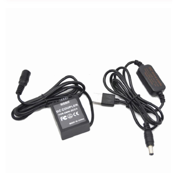 AC adapter USB DMW-AC8 coupler DMW-DCC3 DMW-BLB13 replace Panasonic