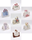 Cumpara ieftin Set 8 felicitari cu tematica florala + 8 plicuri + 8 stickere