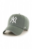 47brand șapcă de baseball din bumbac MLB New York Yankees culoarea verde, cu imprimeu B-RGW17GWS-MSA, 47 Brand