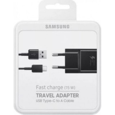 Incarcator retea cu Cablu de Date Type-C, Samsung EP-TA20EBE Fast Charging foto