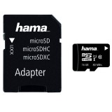 Card de memorie Hama 124150 MicroSDHC, 16GB, Clasa 10 + Adaptor, 16 GB