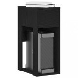 VidaXL Suport turn pentru computer cu sertar negru 30x44x74 cm