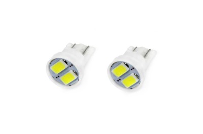 Bec de pozitie tip LED , T10 W2.1x9.5 W5W, 12V, 2 SMD 5730 , culoare alb , AMIO, set 2 buc AutoDrive ProParts foto