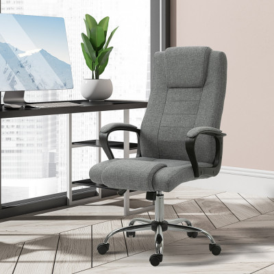 Vinsetto scaun de birou ergonomic, 62x62x110-119cm, gri foto