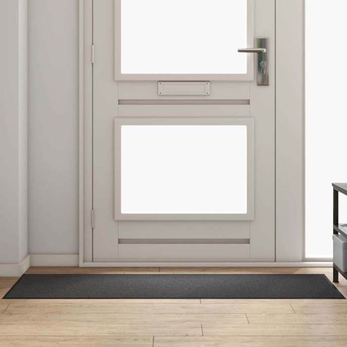 vidaXL Covoraș de intrare Altele Antracit și negru 60 x 180 cm 4100764
