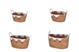 Cumpara ieftin Set 4 cosuri depozitare Lush 28 x 22 x 19, 30 x 25 x 22, 35 x 30 x 25, 40 x 33 x 30 cm
