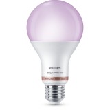 Bec inteligent LED Philips A67, Wi-Fi, clasic, E27, 13W, lumina rece / calda / RGB, dimabil