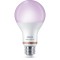 Bec inteligent LED Philips A67, Wi-Fi, clasic, E27, 13W, lumina rece / calda / RGB, dimabil