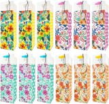 Set de 12 pungi pentru sticle de vin Anzon Mories, carton, multicolor, 9,3 x 9,9 x 33,7 cm