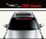 Sticker parasolar auto AUDI (126 x 16cm) ManiaStiker, AutoLux