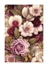 Sticker decorativ, Flori, Roz, 85 cm, 6423ST foto
