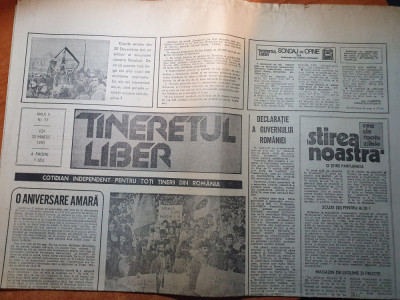 ziarul tineretul liber 22 martie 1990-interviu nadia comaneci foto