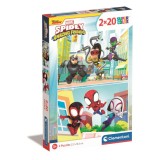 Puzzle Clementoni Spidey si prietenii sai fantastici, 2 x 20 piese