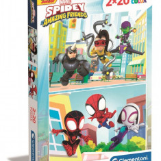 Puzzle Clementoni Spidey si prietenii sai fantastici, 2 x 20 piese