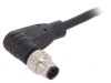 Conector M5 Mufă Tată 3 PIN 1A Unghi IP67 60V